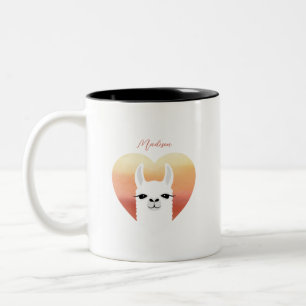 Llama-Tasse Zweifarbige Tasse