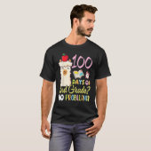 Llama Teacher Student 100 Days Of 2nd Grade No Pro T-Shirt (Vorne ganz)