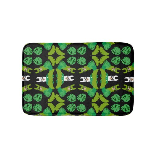 Llama Themed Print Badematte (Vorderseite)