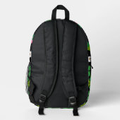 Llama Themed Print Bedruckter Rucksack (Rückseite)
