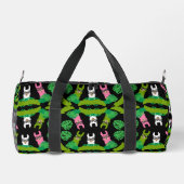 Llama Themed Print Duffle Bag (Rückseite)