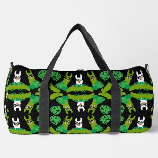 Llama Themed Print Duffle Bag (Vorderseite)