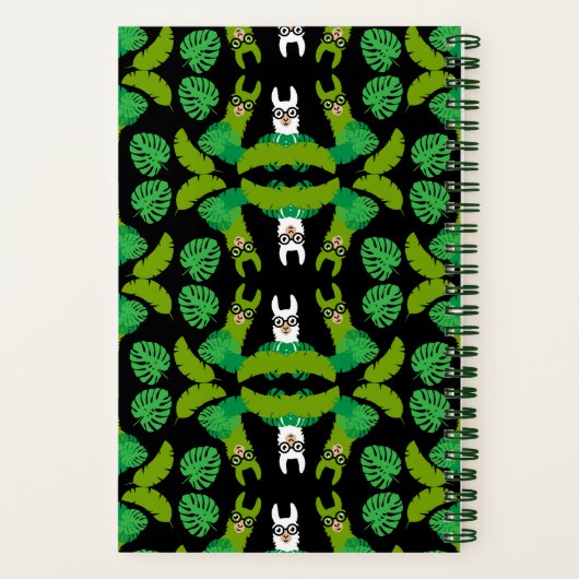 Llama Themed Print Notizblock (Rückseite)