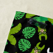 Llama Themed Print Strandtuch (Beispiel)