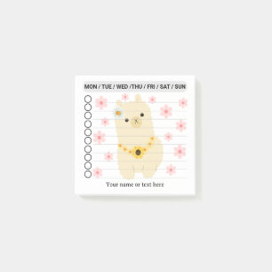 Llama To do list Post-it Notes Klebezettel
