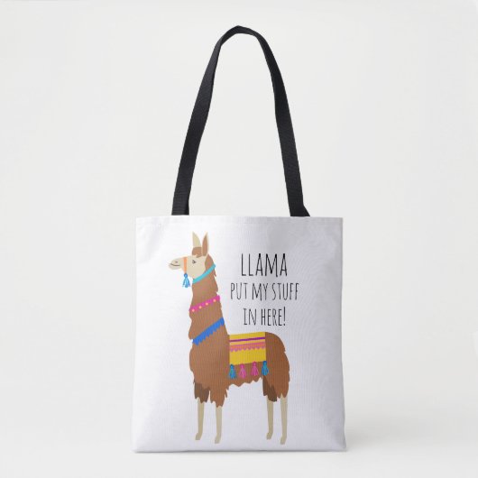 Llama Tote Tasche (Vorderseite)