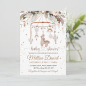 Llama Toys Boho Einladung Kinderdusche Alpak Boho (Stehend Vorderseite)