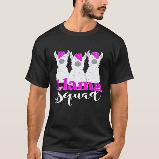 Llama-Truppe Alpaka T-Shirt (Vorderseite)