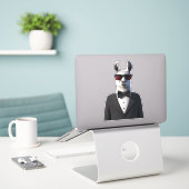 Llama Tux Sonnenbrille Aufkleber (Laptop auf Schreibtisch)