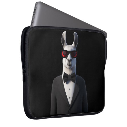 Llama Tux Sonnenbrille Laptopschutzhülle (Vorne Rechts)