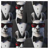 Llama Tux Sonnenbrillen Muster Stoff (Nahaufnahme)