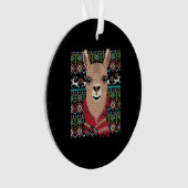 Llama Ugly Christmas Ornament (Vorderseite)