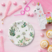 Llama und Cactus 7" Teller (Party)