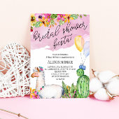 Llama und Cactus Brautparty Fiesta Einladung
