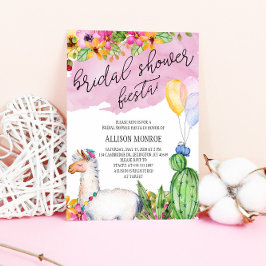Llama und Cactus Brautparty Fiesta Einladung