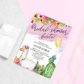 Llama und Cactus Brautparty Fiesta Einladung