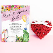 Llama und Cactus Brautparty Fiesta Einladung