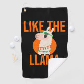 Llama Unicorn Lama tierische Trends Sprichwort Ges Golfhandtuch (Insitu)