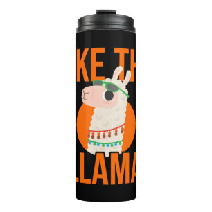 Llama Unicorn Lama tierische Trends Sprichwort Ges Thermosbecher