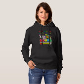 Llama Unicorn Rex Sloth Dabbing Squad Hoodie (Vorne ganz)