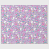 Llama Unicorn Wrapping Paper Geschenkpapier (Flach)