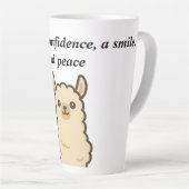 Llama Vibes Tasse Confidence, Smile & Peace (Rechte Ecke)