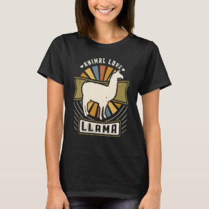 Llama Vintages Retro-Tier T-Shirt