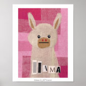 Llama von Jill Connor Poster (Vorne)
