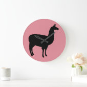 LLAMA WALL CLOCK GROßE WANDUHR (Zuhause)