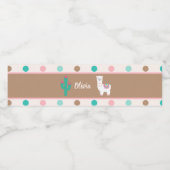 Llama Water Label Wasserflaschenetikett (Einzelnes Label)