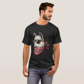 Llama Wearing Leopard Scarf Animal Wear Sunglas T-Shirt (Vorne ganz)