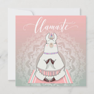 Llama-Weihnachtskarte Feiertagskarte