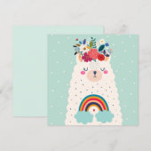 Llama-Weihnachtskarte Feiertagskarte (Vorne/Hinten)