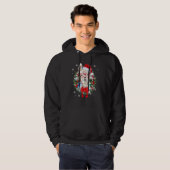 Llama Weihnachtsschmuck Dekoration Xmas Pa Hoodie (Vorne ganz)