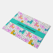 Llama Welcome Doormat Fußmatte (Schrägansicht)