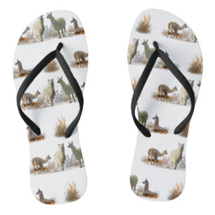 Llama Wiesen Flip Flops (Farbe wählen) Badesandalen