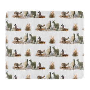 Llama-Wiesen-Schneidbrett (Farbe wählen) Schneidebrett