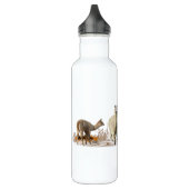 Llama-Wiesenwasserflasche Edelstahlflasche (Links)