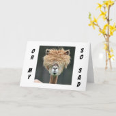 **LLAMA WILL IHNEN, "SCHON GUT ZU KOMMEN!" KARTE (Gelbe Blume)