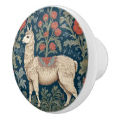 Llama William Morris Stil Links Facing Keramikknauf (Rechts)