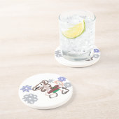 Llama winter fun getränkeuntersetzer (Seite)