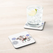 Llama winter fun getränkeuntersetzer (Rechte Seite)