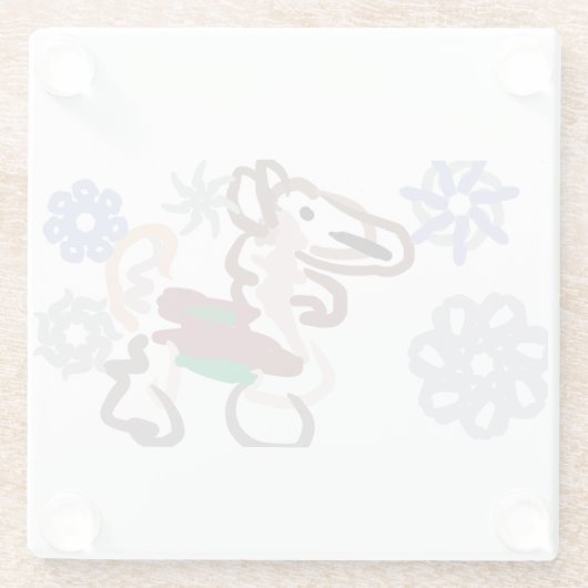 Llama winter fun glasuntersetzer (Rückseite)