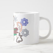 Llama winter fun Jumbo-Tasse (Rechts)