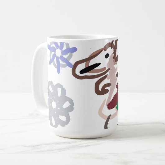 Llama winter fun kaffeetasse (Vorderseite Links)