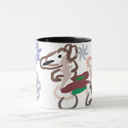 Llama winter fun tasse (Zentrum)