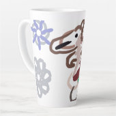 Llama-Winter-Spaß Milchtasse (Linke Ecke)