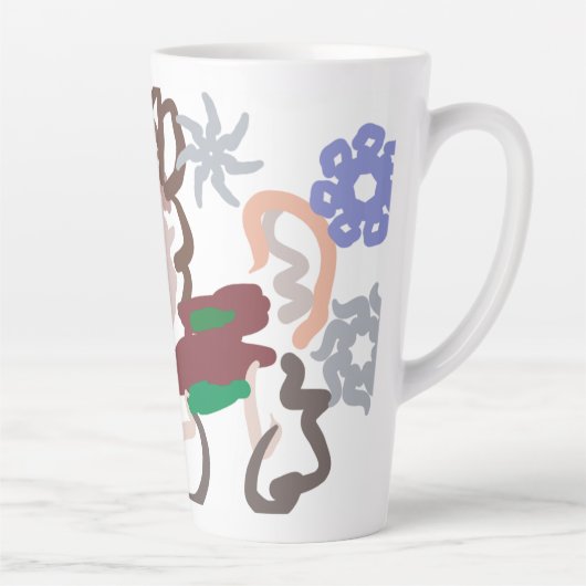 Llama-Winter-Spaß Milchtasse (Rechts)