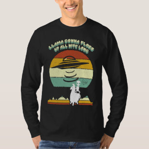 Llama wird die ganze Nacht hindurch flossieren Fun T-Shirt