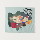 Llama with her little girl wall art wandteppich (Vorderseite (Horizontal))